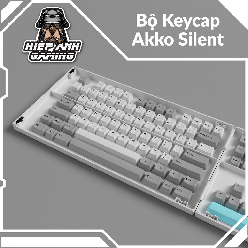 Bộ Keycap AKKO Silent - Cherry Profile dành cho bàn phím cơ