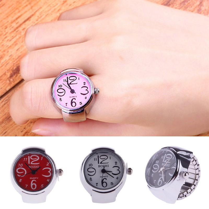 Nhẫn hình đồng hồ dễ thương