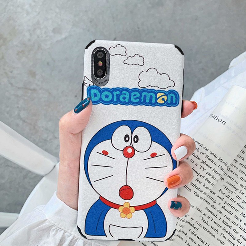 [ IPHONE ] Ốp Lưng Da IMD Doraemon 3 - R074