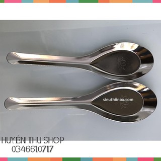 Combo 2 chiếc thìa phở inox cán dài loại dày