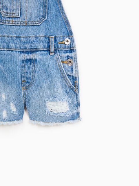 Short yếm jean bé gái Z