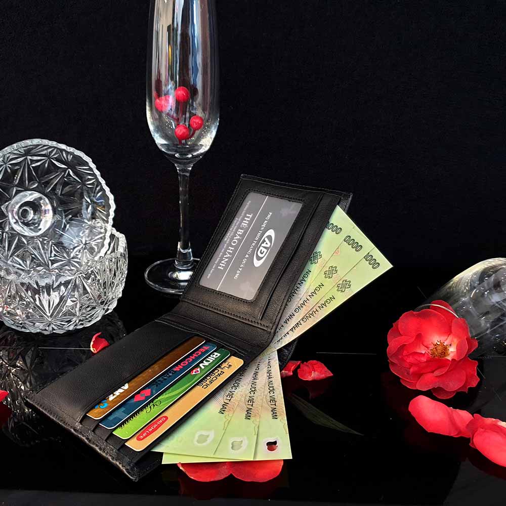 Quà tặng Noel ý nghĩa, ấm áp cho bạn trai - Ví da nam - FULL Hộp đựng y hình làm quà tặng