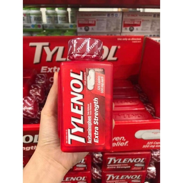 TYLENO.L Extra Streng Acetaminophen 500mg Hàng Mỹ Cam Kết Chính Hãng