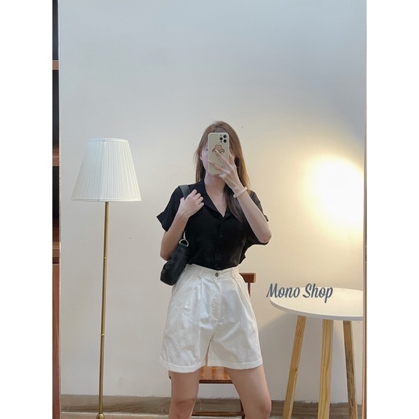 Quần short kaki ba màu, quần short hai túi trước (ảnh thật/sẵn)