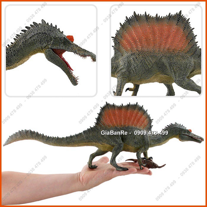 Mô Hình Khủng Long Thằn Lăn Cá Sấu Gai Spinosaurus Bắt Cá - Size Lớn - 7712.1