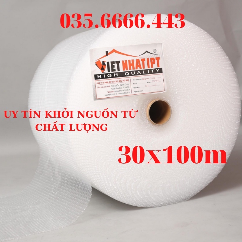 Cuộn Bóng Khí - xốp nổ - Gói hàng - Bọc hàng - Kích Thước 0.2m*100(m), 0.3m x 100 (m)