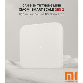 [BẢO HÀNH CHÍNH HÃNG 12 THÁNG ] Cân Điện Tử Xiaomi Smart Scale 2