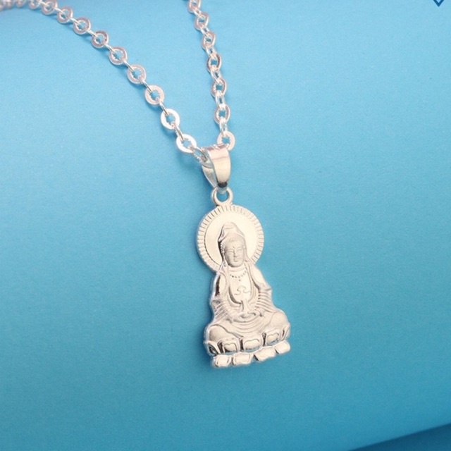 Dây chuyền mặt phật hàng bạc ý cao cấp nhỏ xinh- THU HUONG SILVER