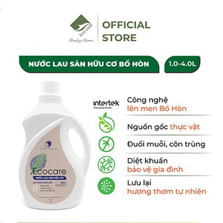 Nước lau sàn hữu cơ bồ hòn ECOCARE kết hợp tinh dầu thiên nhiên khử mùi