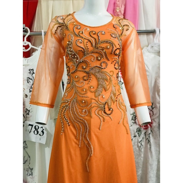 Áo Dài truyền thống dành cho các mẹ, đủ size, hàng đính kết pha lê.