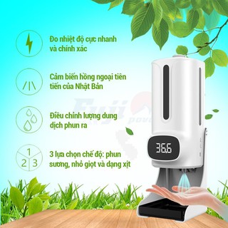Máy rửa tay sát khuẩn k9 pro, đo thân nhiệt tự động - bảo hành 24 tháng
