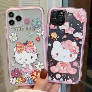 Ốp Điện Thoại Trong Suốt Chống Sốc Hình Hello Kitty Cho IPhone11 Pro I7 I8 Xr Xsmax 6s