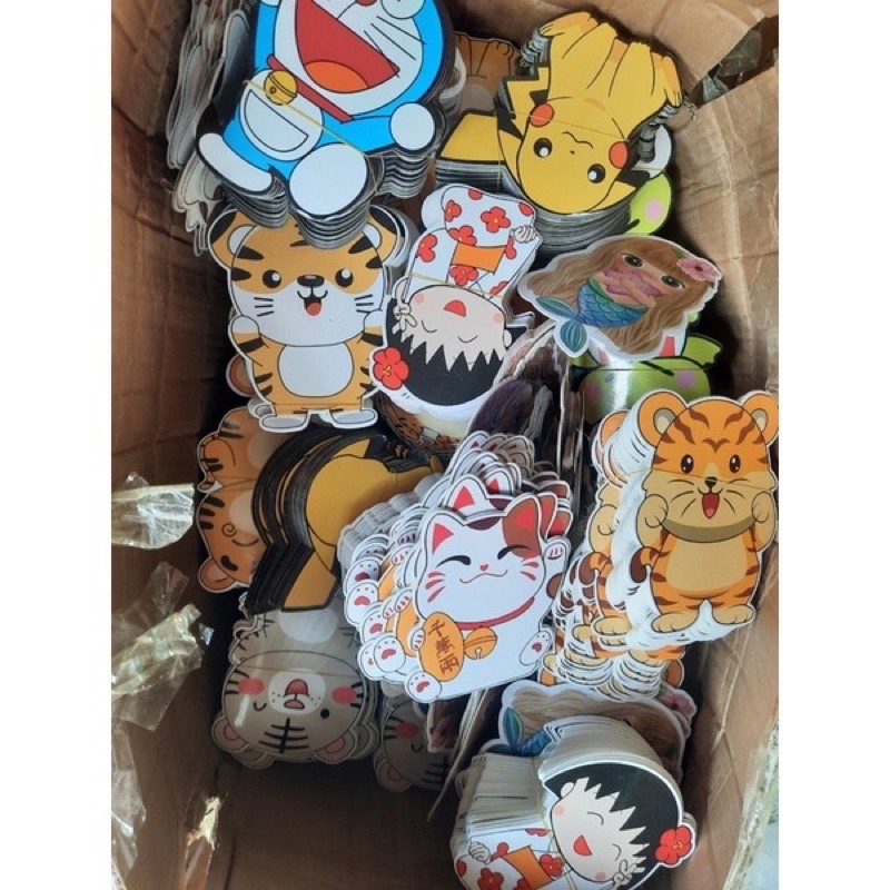 Bao lì xì chibi - chipi lì xì hoạt hình tết 2023 mới cao cấp đẹp độc lạ