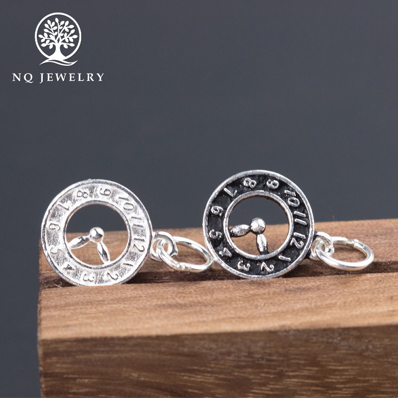 Charm bạc Mặt đồng hồ treo - NQ Jewelry