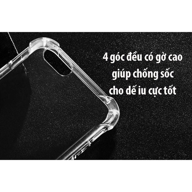 Ốp lưng chống sốc iPhone 6 6s 6plus 6splus 7 7plus 8plus x xs xsmax 11 12 13 pro max promax ốp trong suốt chống va đập