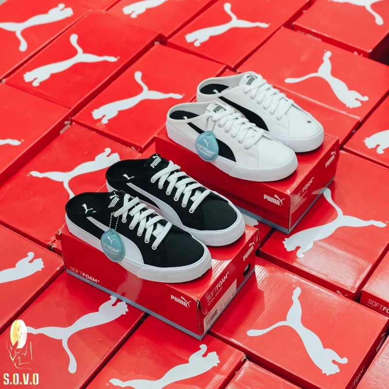 [Mã FAGREEN245 giảm tới 30K đơn 99K] 🔵[Freeship]🔵🔴 Giày Đạp gót Puma Bari Mule Korea🔴 | BigBuy360 - bigbuy360.vn