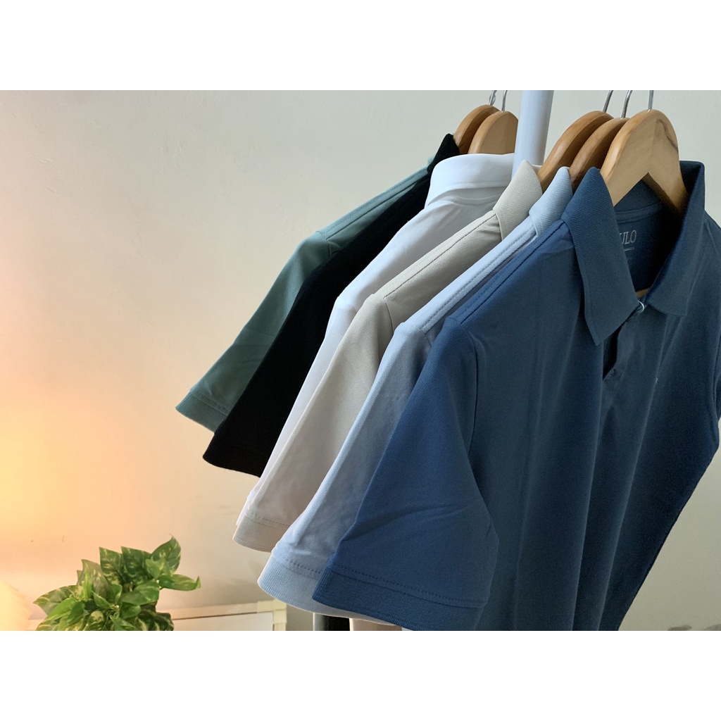 Áo thun nam POLO thiết kế vải cá sấu cotton cao cấp ngắn tay cực lịch lãm