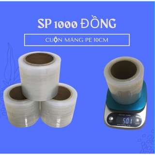 10 CUỘN MÀNG PE Khổ 10cm Cực Dày + Dẻo + Chất Lượng