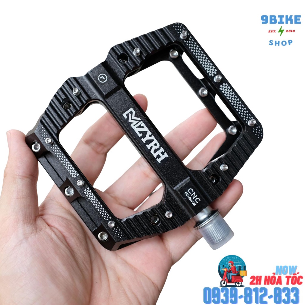 Pedal bàn đạp xe đạp thể thao leo núi touring nhôm cnc 3 bạc đạn MZYRH -  MZ327