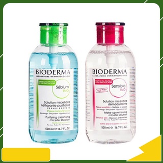 Nước Tẩy Trang Bioderma Nắp nhấn Chính Hãng 500ml chuẩn authen