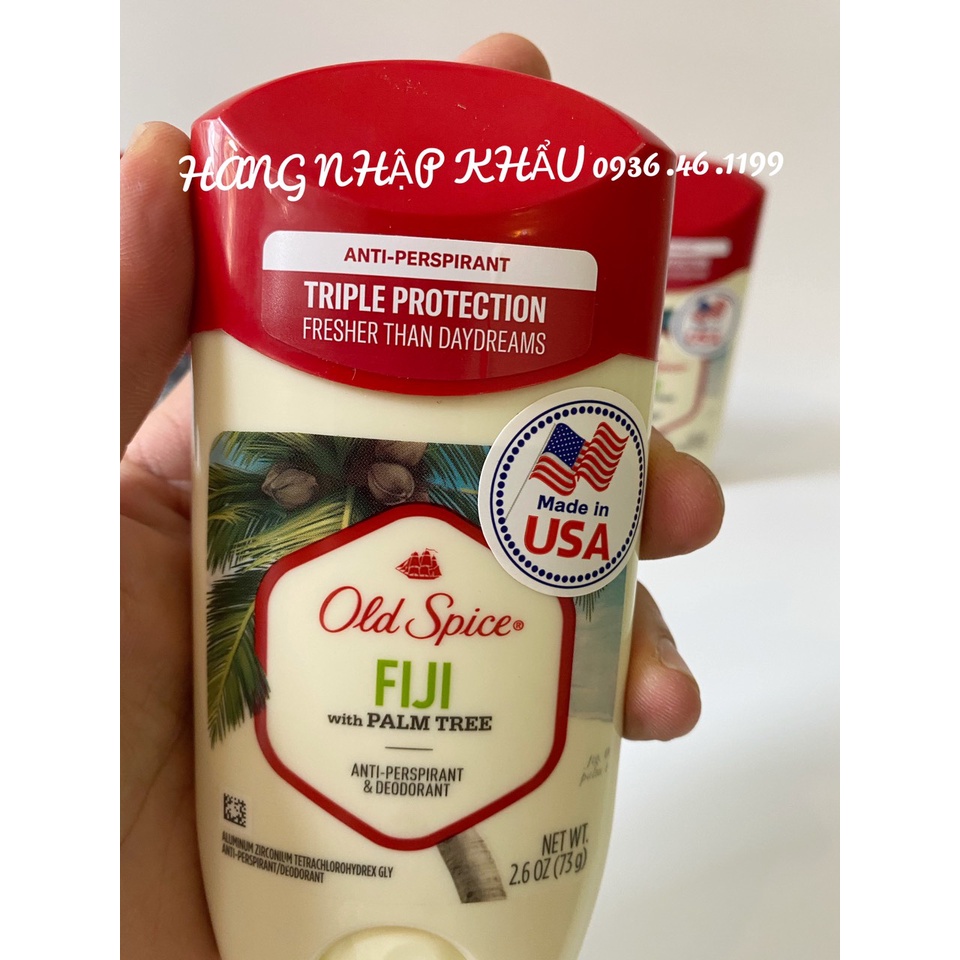 Sáp khử mùi lăn nách Cao cấp Old Spice 73g (Sáp trắng - Khử mùi và ngăn tiết mồ hôi)-Mỹ