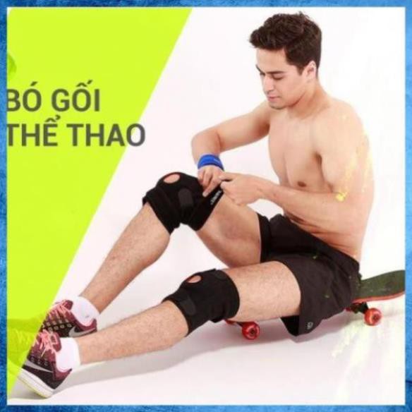 Đai đầu gối Aolikes AL 7912 7908 7616 có đệm hơi silicone thoáng khí bó ống khớp băng cuốn bảo vệ quấn gym yoga