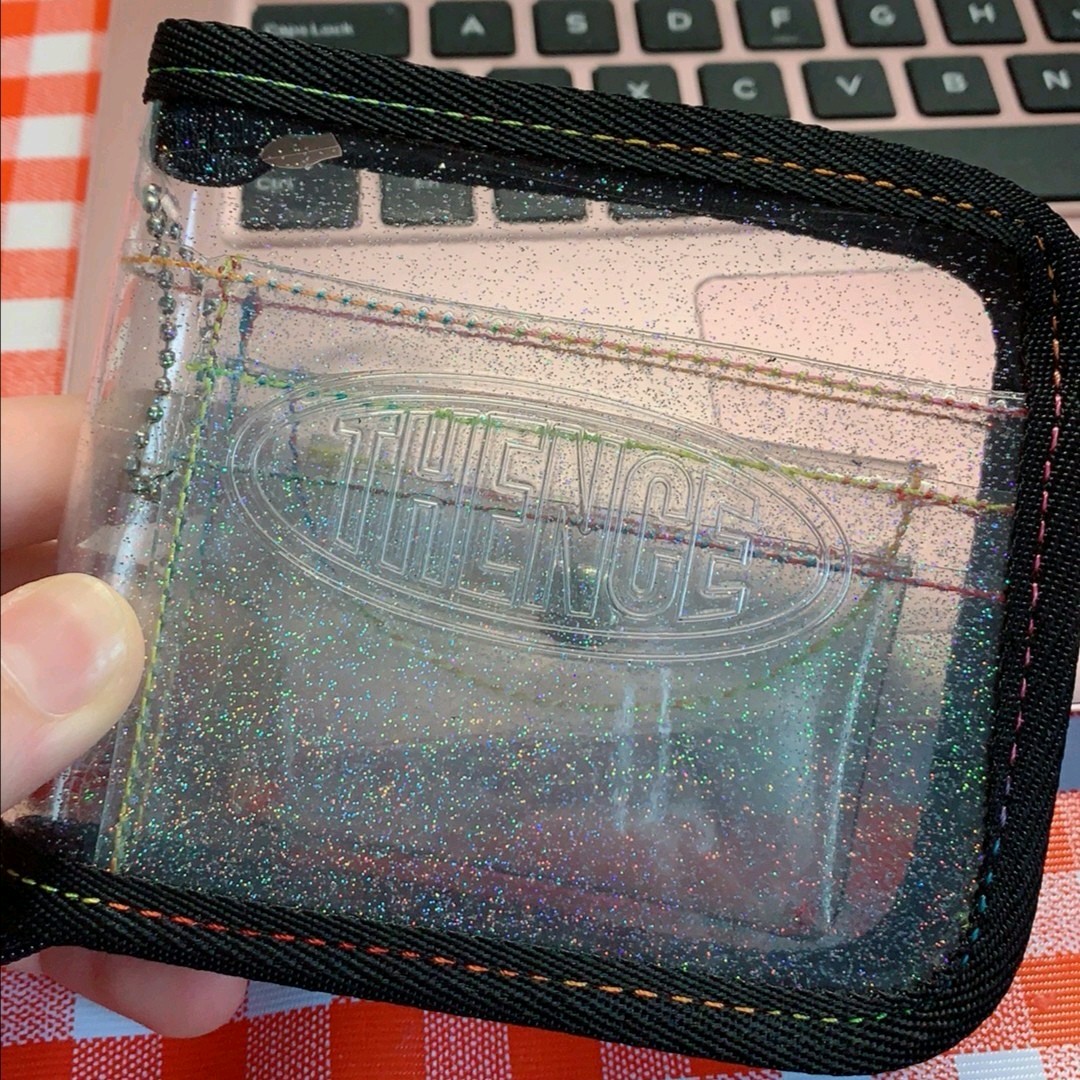 Ví Nhựa Pvc Trong Suốt Đính Kim Tuyến Lấp Lánh | BigBuy360 - bigbuy360.vn