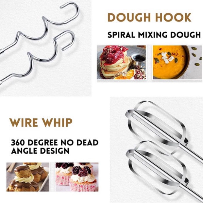 Máy nhào bột để bàn, đánh trứng cầm tay đa năng SOKANY 400W