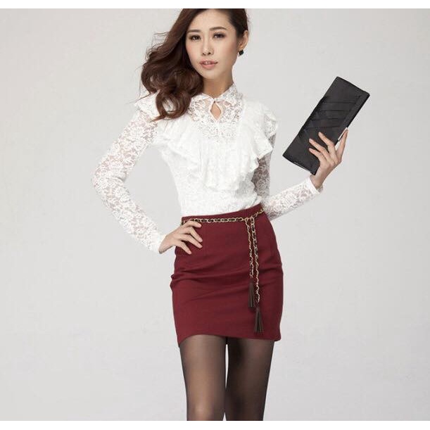 JR08001 - Chân váy ôm nữ hè có lót trong hàng nhập