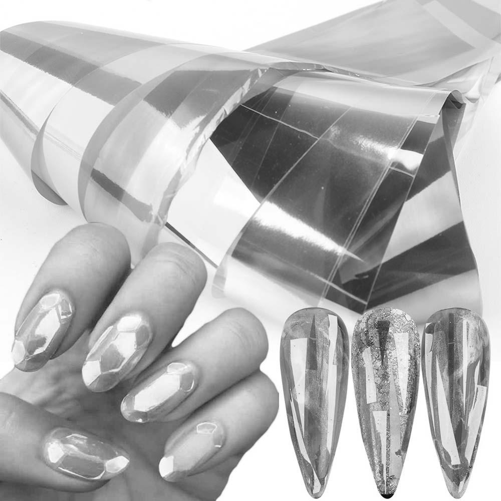 Nhãn Dán Trang Trí Móng Tay Mặt Kính Lấp Lánh