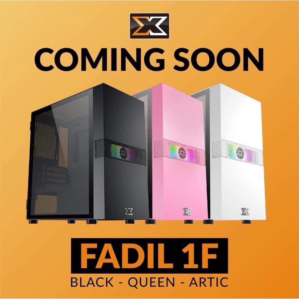 Vỏ Máy tính (Vỏ case) Xigmatek FADIL ARTIC , Black , Queen 1F - EN48083 ( Sẵn 1 Fan )