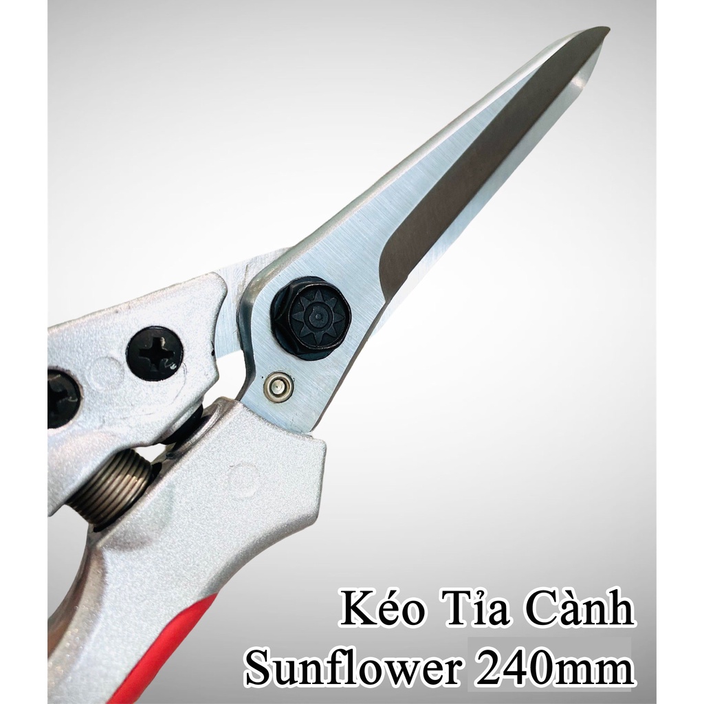 Kéo Tỉa Tán KIRERU YOROKOBI Nhật Bản 240mm: Lưỡi Thép Trắng SK 85 | Cán Nhôm, Kéo Có Lò Xo Giảm Lực & Chốt Khóa An Toàn