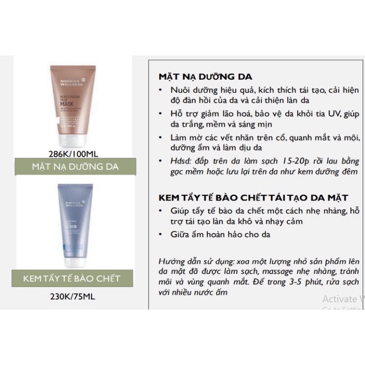 Mặt nạ giữ ẩm - SIBERIAN WELLNESS Moisturizing Face Mask-50ml
