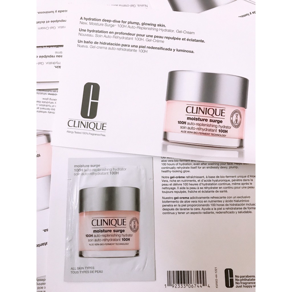 Kem Dưỡng Clinique Moisture Surge 100H Auto-Replenishing Hydrator