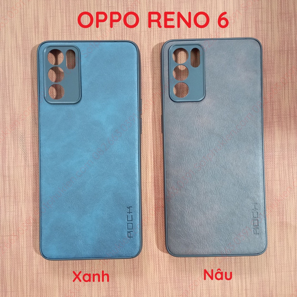 Ốp lưng Oppo Reno 6 / Reno 6z 5G da cao cấp, dẻo bền đẹp, bảo vệ camera
