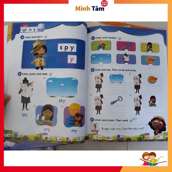 Học Liệu Oxford Phonic World từ 1-5 ( bộ gồm CB+ WB tặng kèm file nghe)