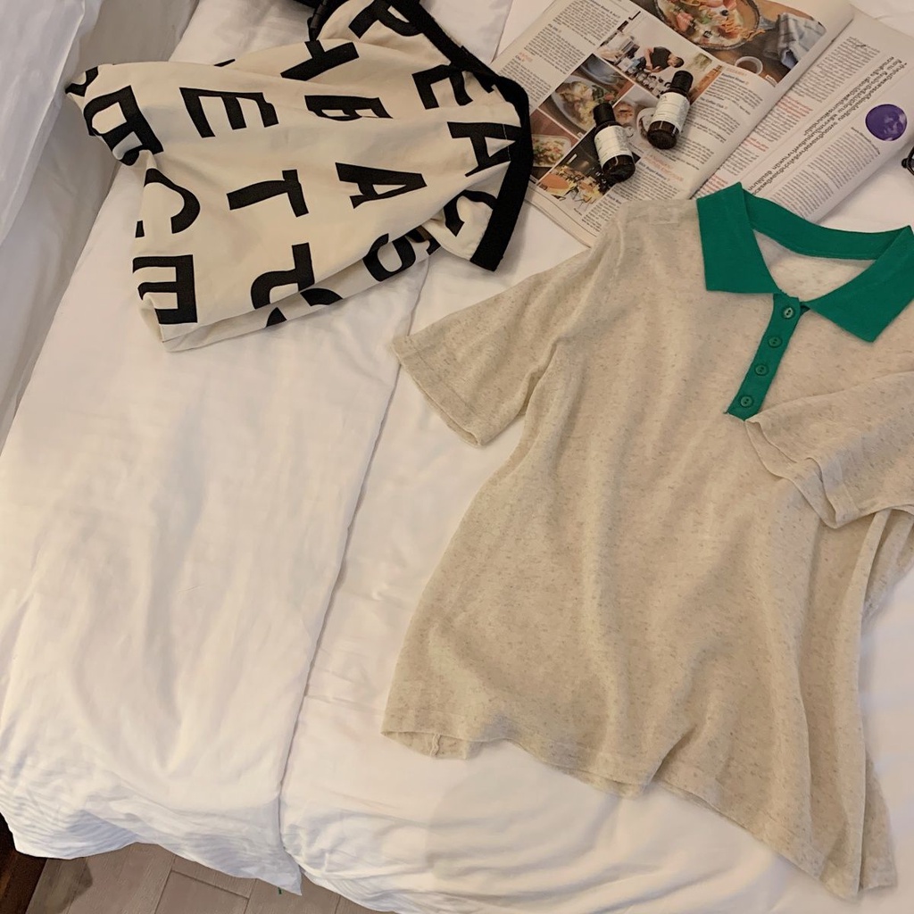 Áo polo Cỡ Lớn Tay Ngắn Phong Cách Cổ Điển Thời Trang Mùa Hè Cho Nữ