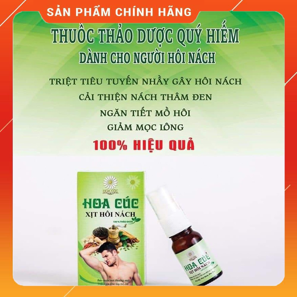 Xịt Triệt Hôi Nách Hoa Cúc - Ngăn Tiết Mồ Hôi - Giảm Thâm (Mẫu Mới)