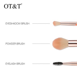 Set 3 Cọ Trang Điểm Sợi Mềm Đa Năng