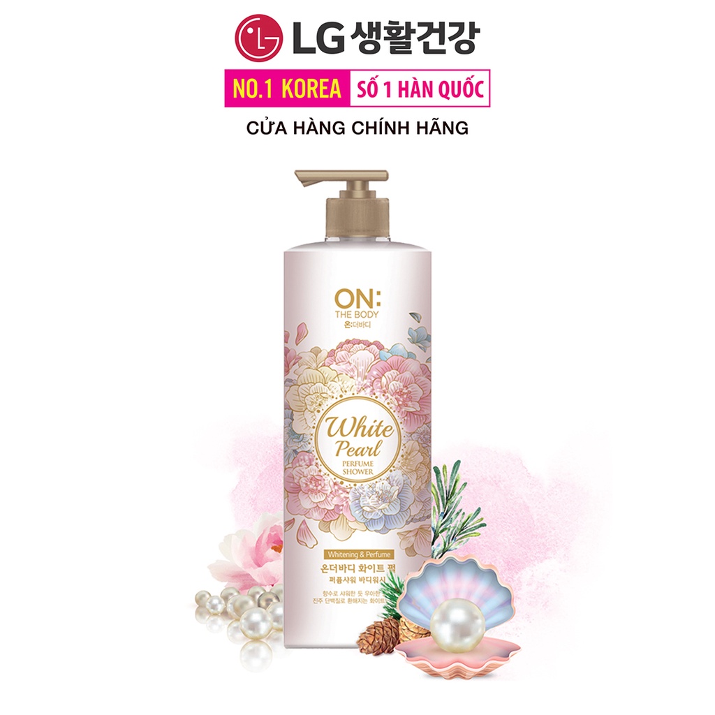 Sữa tắm hương nước hoa The Body Perfume White Pearl bột ngọc trai 1000gr