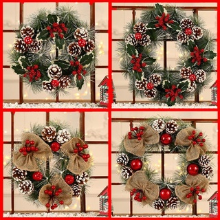 Vòng nguyệt quế trang trí Noel kích thước 30-40cm