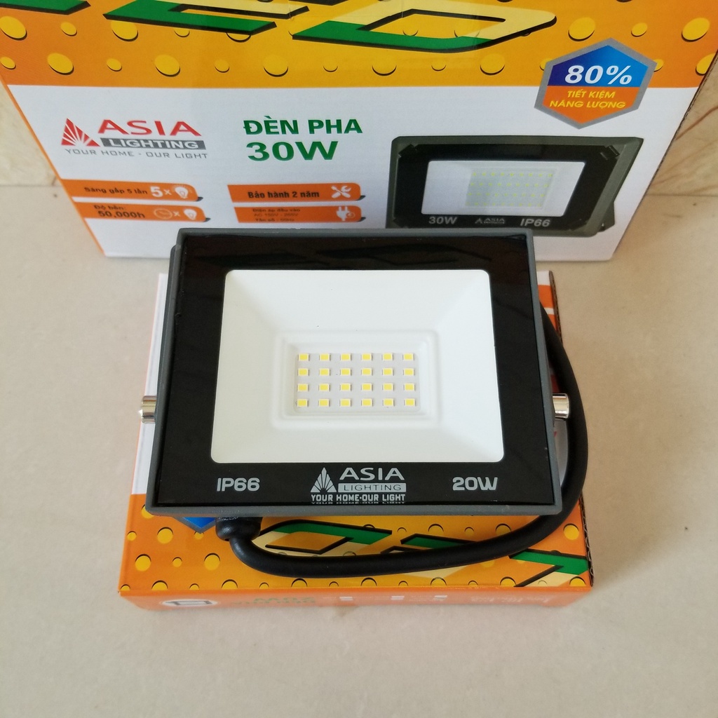 Đèn pha led ASIA Lighting chip SMD chuẩn ip66 công suất 10w,20w,30w,50w,100w