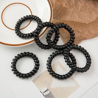 Dây chun buộc tóc lò xo màu đen basic giá rẻ