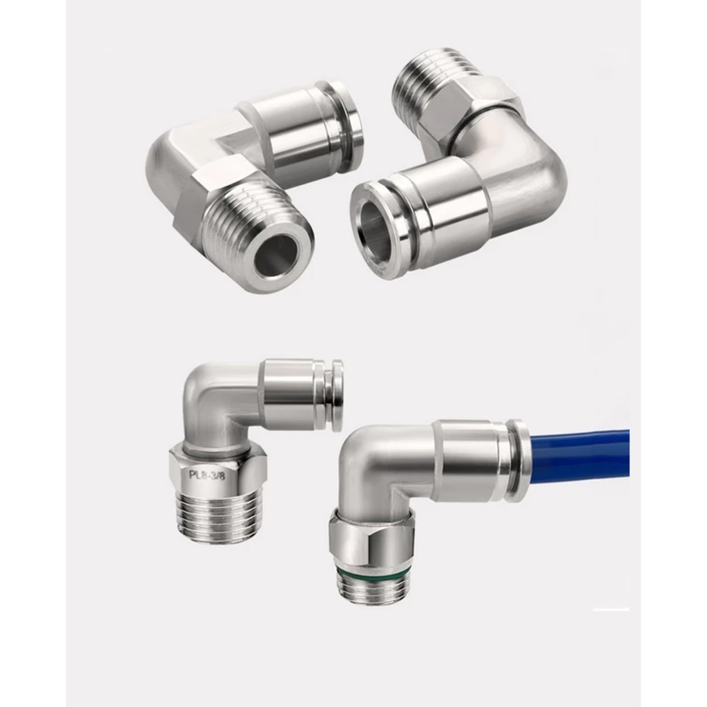 Đầu nối nhanh PL 90 góc vuông dành cho ống dẫn ga áp suất cao chuyên dụng