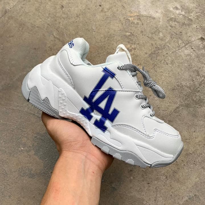 Giày sneaker thể thao Nam Nữ MLB LA đế xám