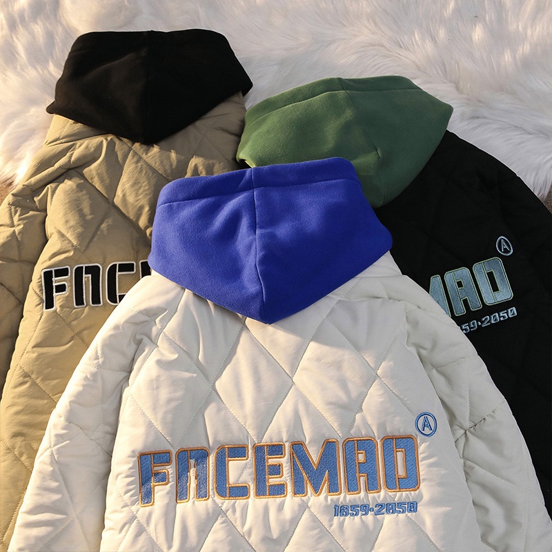 Áo phao nam ulzzang quảng châu có mũ phong cách trẻ trung hiện đại