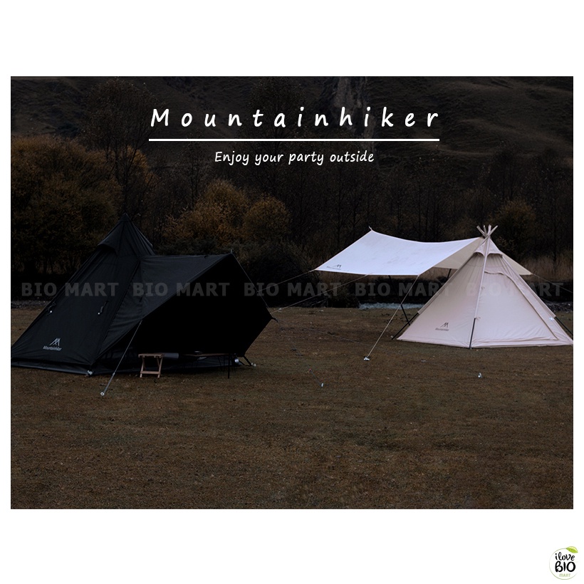 Lều cắm trại Mountainhiker - Lều du lịch phượt dã ngoại dành cho 4-6 người chống thấm nước chống tử ngoại - BIO227