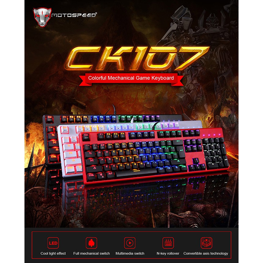 Bàn phím cơ Motospeed CK107