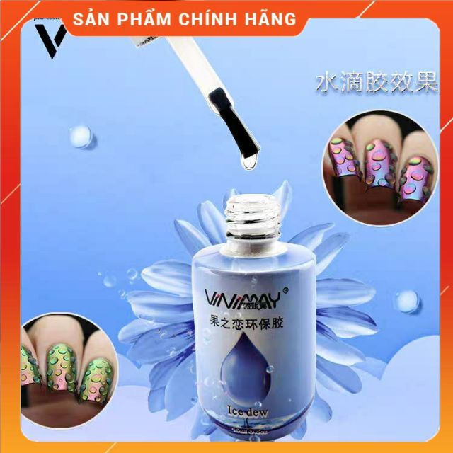 Top giọt sương Vinimay, gel tạo loang vân đá Thiên Di Nail