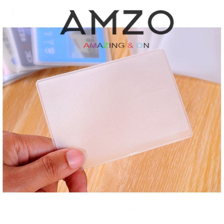 Túi đựng thẻ căn cước công dân, bằng lái xe, ATM, Card visit, CMND (trong suốt) AMZO
